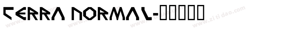 Terra Normal字体转换